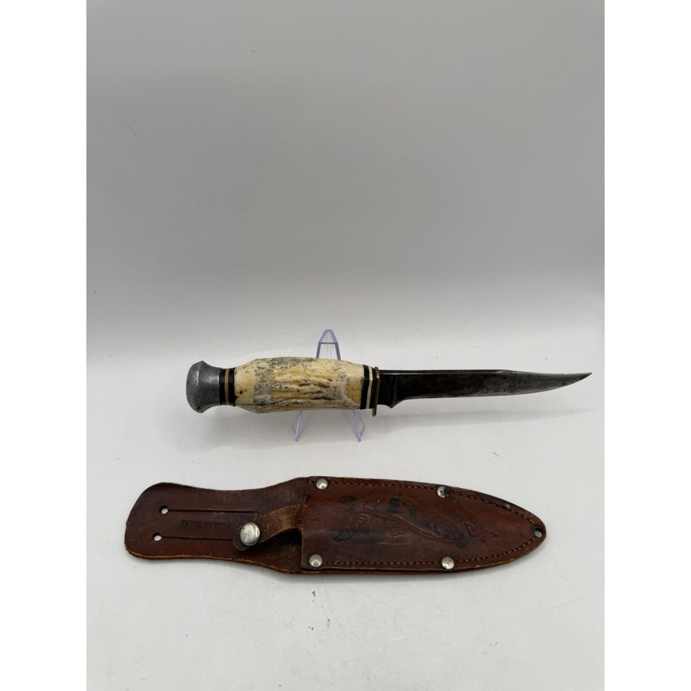 Solingen Germany fixed blade knife With Sheath Fast Shipping. Vintage Rare